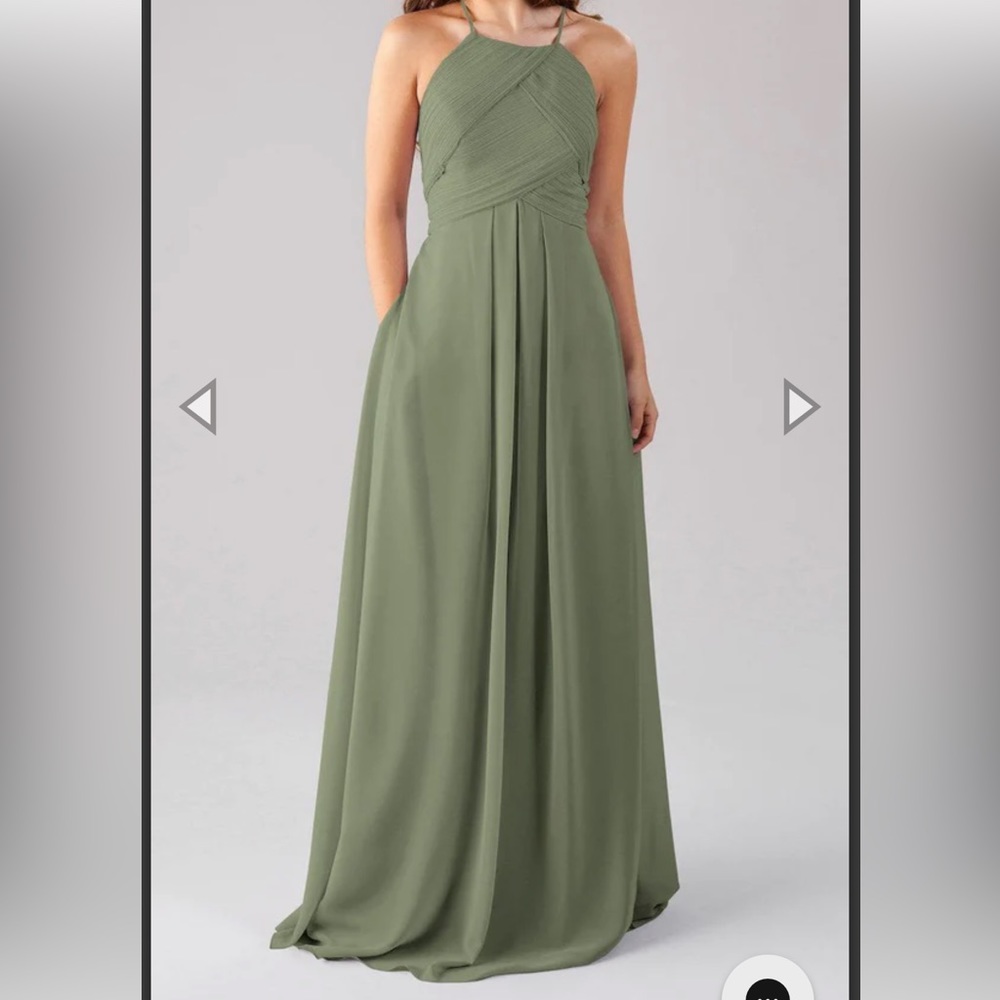 Green bridesmaid dress